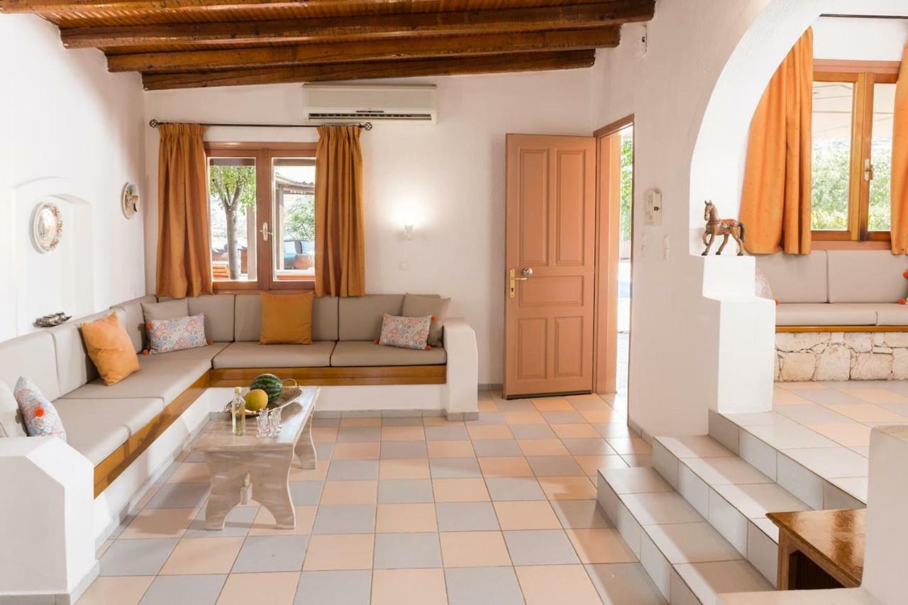 White Sand Villa. Spacious Villa With Prive Pool. Agia Pelagia Dış mekan fotoğraf