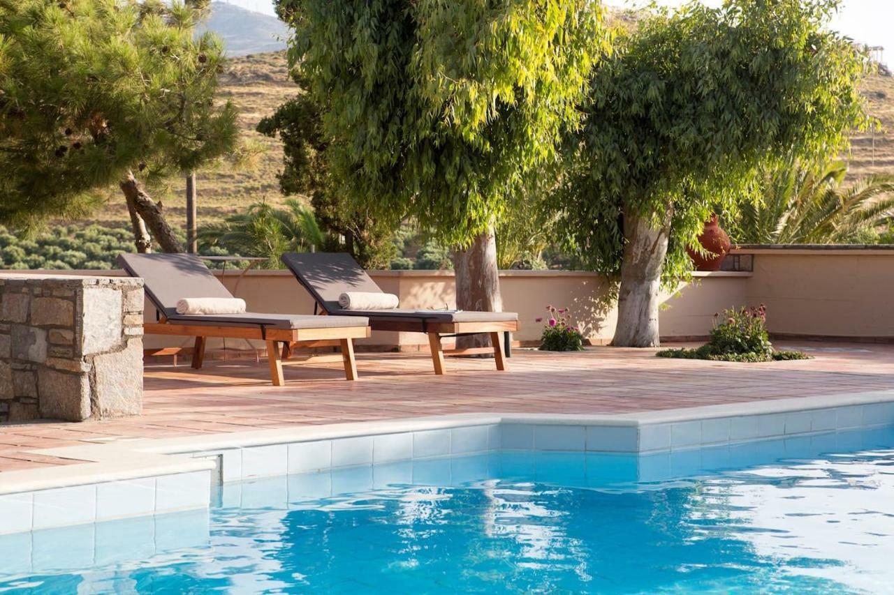 White Sand Villa. Spacious Villa With Prive Pool. Agia Pelagia Dış mekan fotoğraf